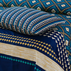 Oceanic Harmony cotton bedsheet