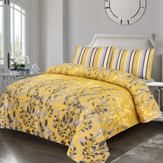 yellow Blossom cotton bedsheet