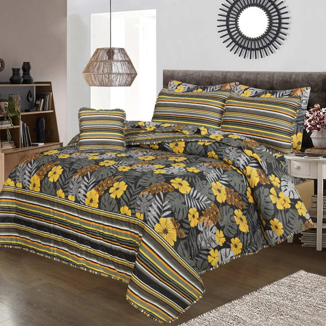 Yellow Floral - Comforter set (Copy)