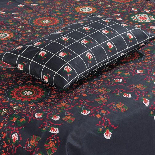 Vibrant Blossom cotton bedsheet