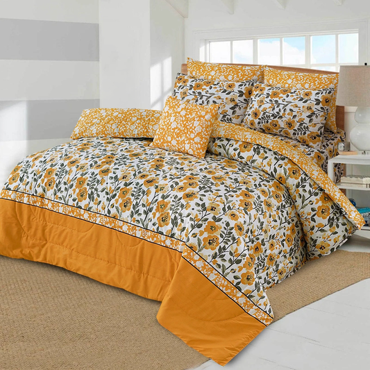 Floral Serenity Comforter Set  – 7 PCS