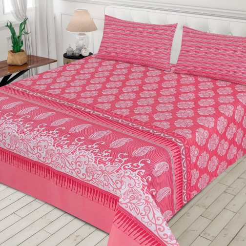 Elegant Dreamscape cotton bedsheet