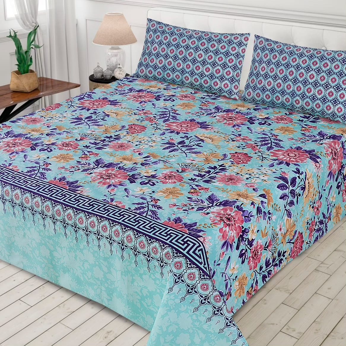 Blissful Retreat cotton bedsheet