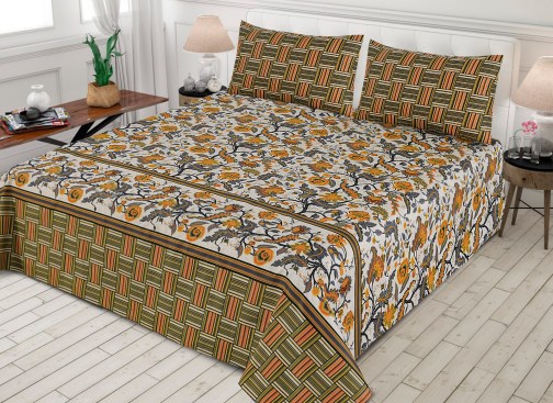 Vibrant Velocity cotton bedsheet