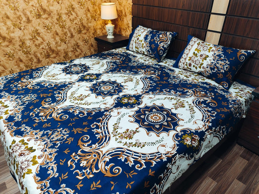 Crown Blue - Bed Sheet Set