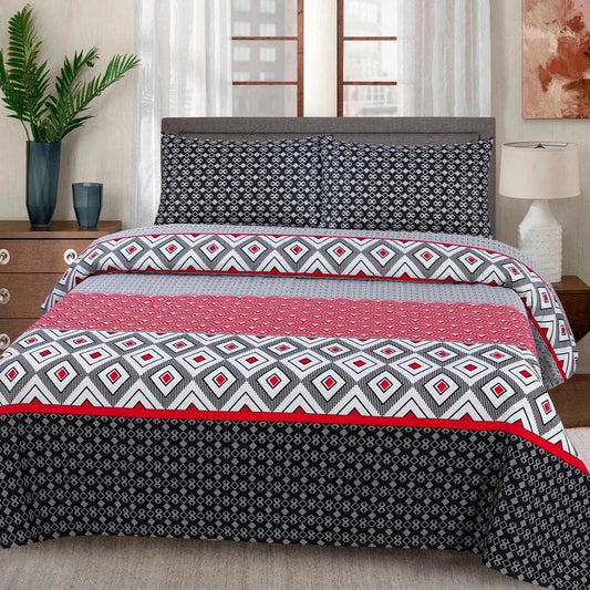 Scarlet Night Cotton Bedsheet