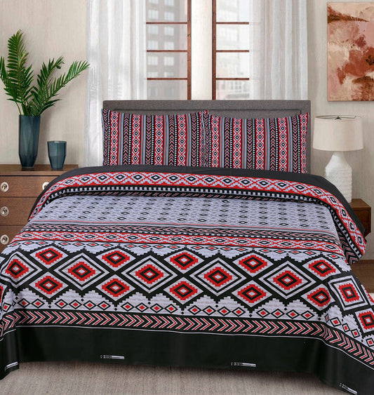 Classic Geometric Cotton  Bedsheet