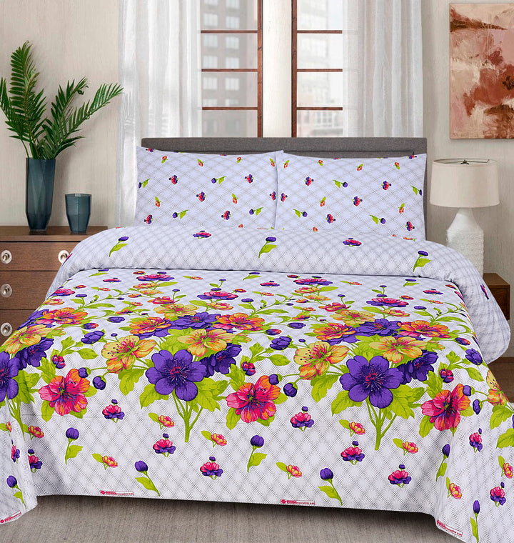 Soft Snowed Cotton Bedsheet