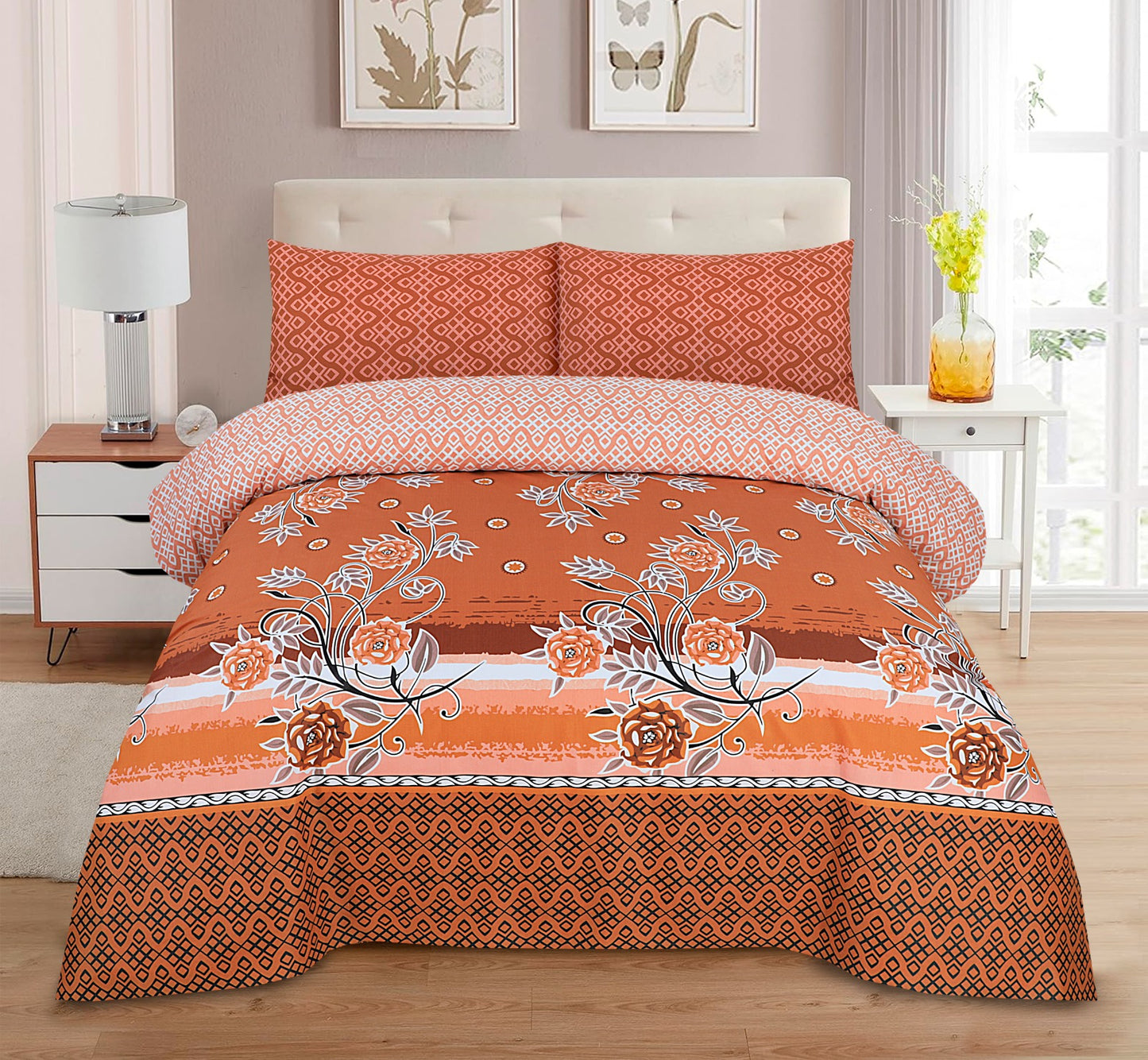 Tranquil Thrive Cotton Bedsheet