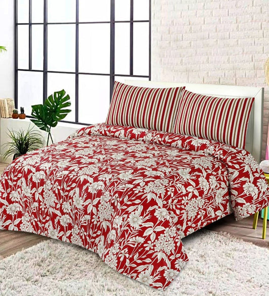 Flippy Floral Cotton Bedsheet