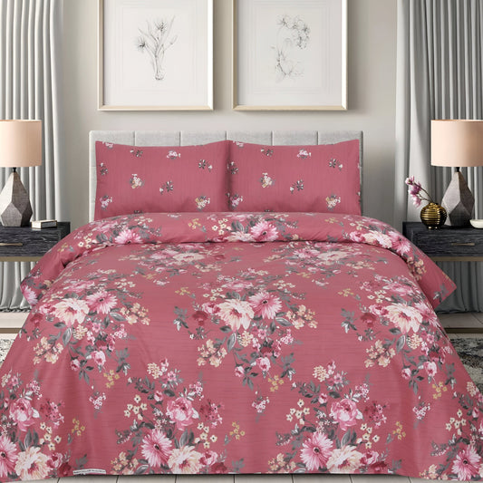 Verdant Blossom cotton bedsheet