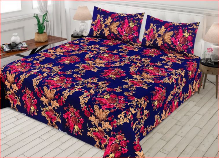 Serene Floral cotton stain bedsheet