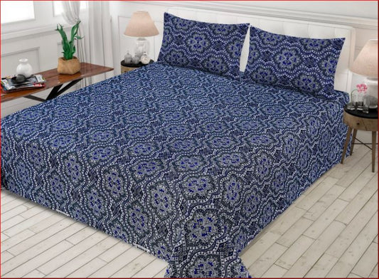 Tranquil Waves cotton stain bedsheet