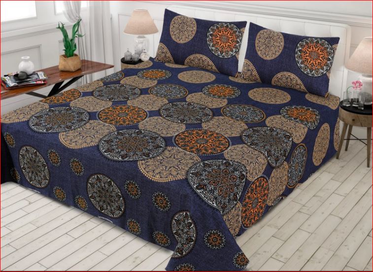 Celestial Harmony cotton stain bedsheet