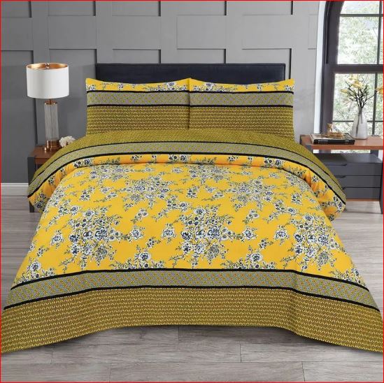 Floral Fusion cotton stain bedsheet