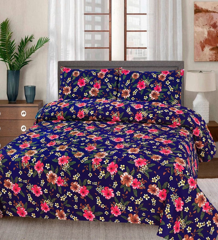 Tranquil Petal Dream cotton stain bedsheet