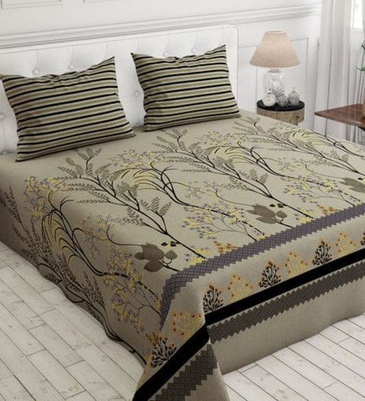 Garden Charm Cotton Bedsheet