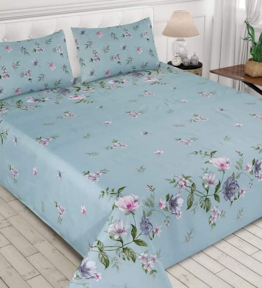 Tranquil Blossom Cotton  Bedsheet